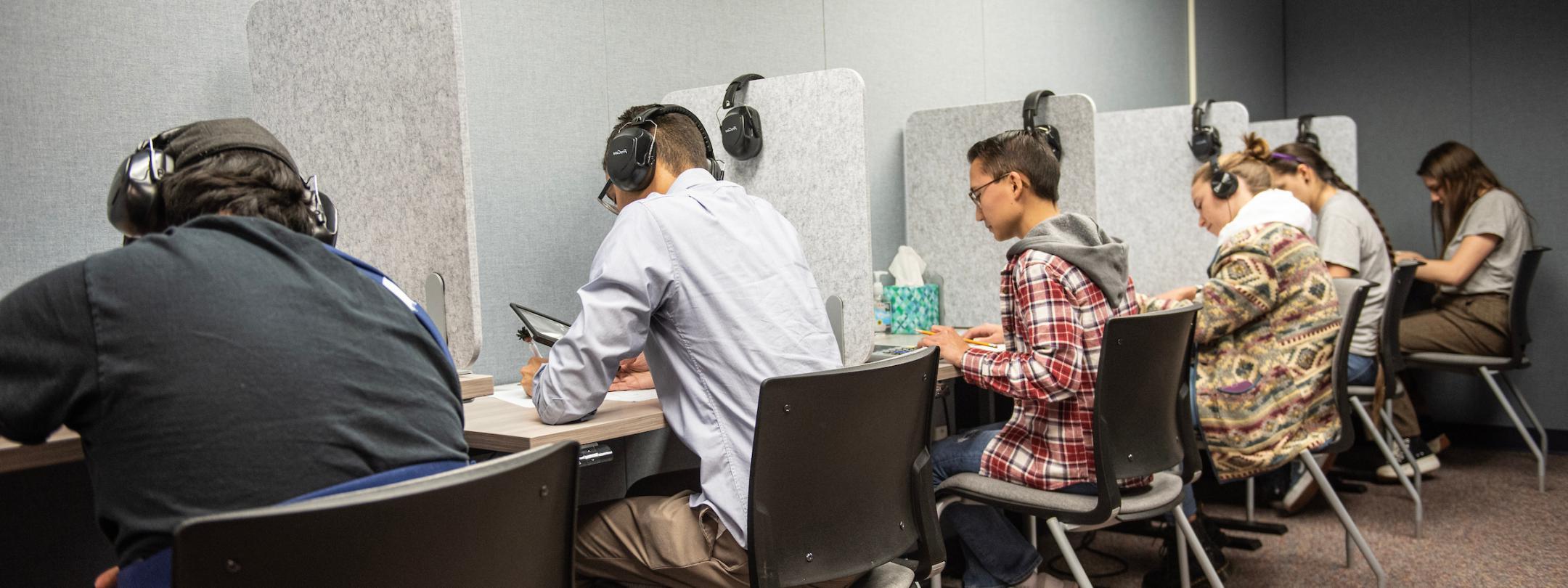 Students in the disability access center